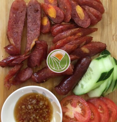 lạp xưởng tôm trứng muối 500gr