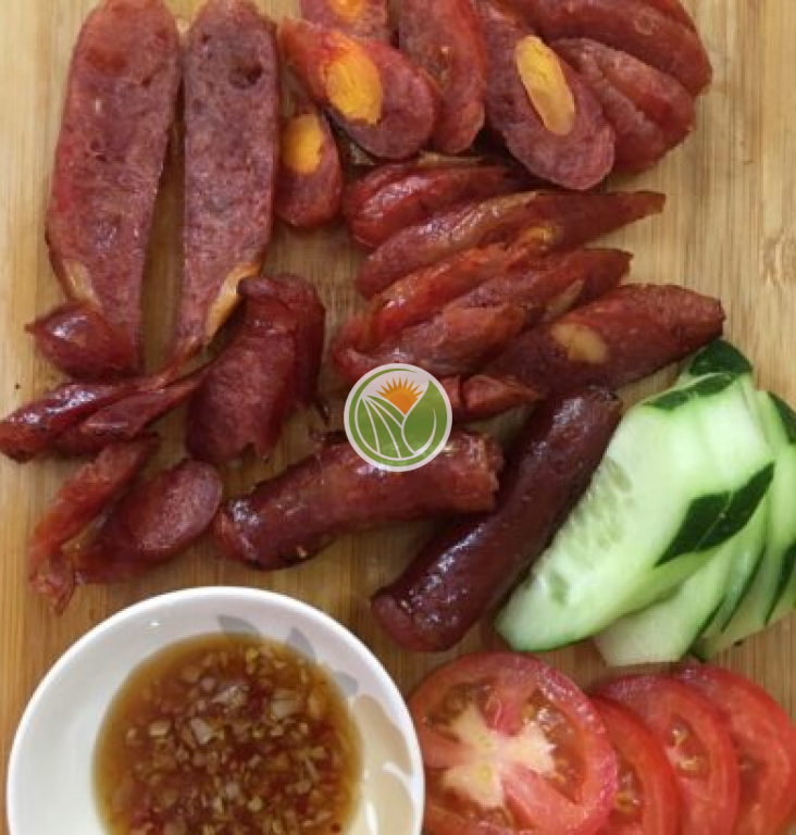 lạp xưởng tôm trứng muối 500gr